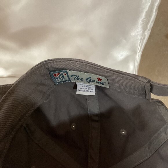 The Game Adjustable Baseball Cap With Embroidered SS Logo Gray & Blue One Size - Picture 6 of 6